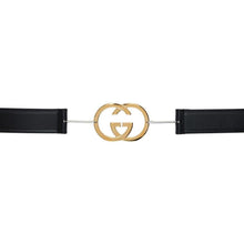 Gucci Black Interlocking G Buckle Belt