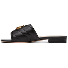 Gucci Black MatelassÃ© GG Jolie Sandals