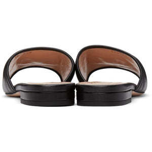 Gucci Black MatelassÃ© GG Jolie Sandals