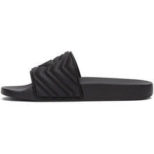 Gucci Black MatelassÃ© Slides
