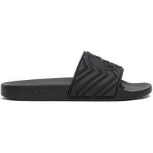 Gucci Black MatelassÃ© Slides