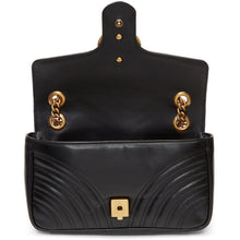 Gucci Black Small GG Marmont 2.0 Shoulder Bag - Gucci Noir Sac à bandoulière GG Marmont 2.0 - 구찌 블랙 소형 GG Marmont 2.0 어깨 가방