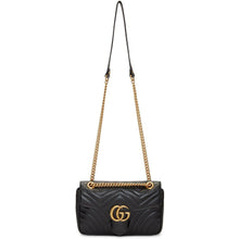 Gucci Black Small GG Marmont 2.0 Shoulder Bag