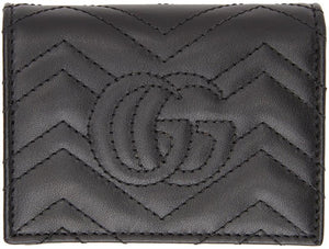 Gucci Black Small GG Marmont Wallet