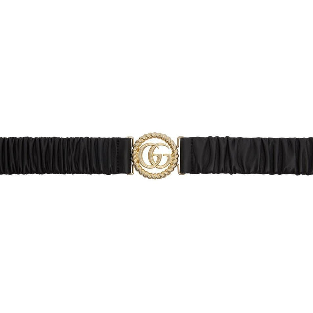 Gucci Black Torchon GG Buckle Belt