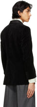 Gucci Black Velvet Contrast Collar Blazer