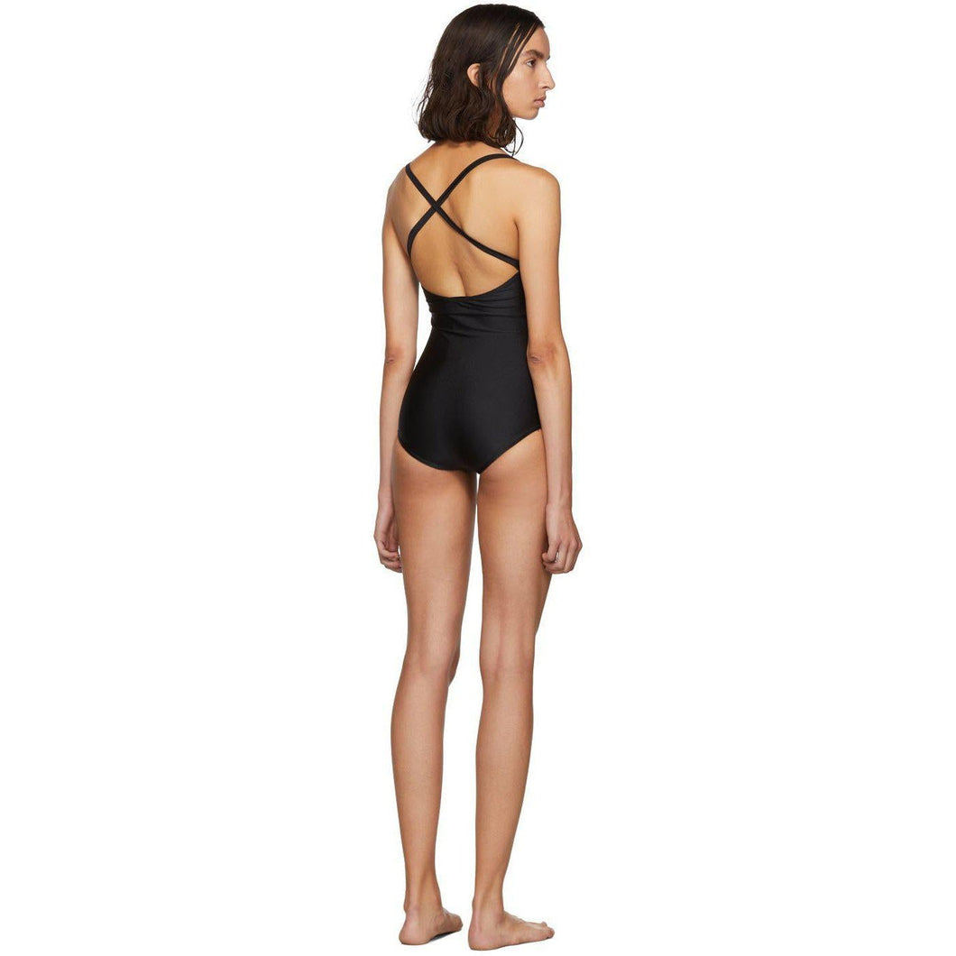 Gucci Black Vintage Logo Sparkling One-Piece Swimsuit – BlackSkinny