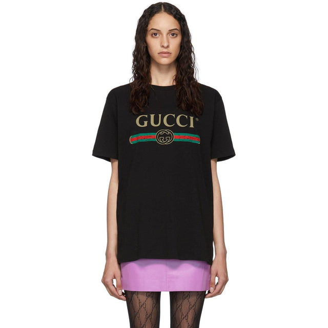 Gucci Black Vintage Logo T-Shirt