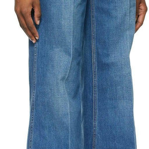 Gucci Blue Denim Washed Flare Jeans