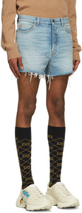 Gucci Blue Disney Edition Denim Donald Duck Shorts