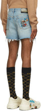 Gucci Blue Disney Edition Denim Donald Duck Shorts