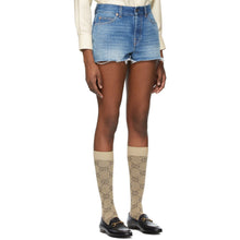 Gucci Blue Disney Edition Denim Eco-Washed Donald Duck Shorts