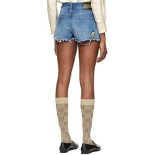 Gucci Blue Disney Edition Denim Eco-Washed Donald Duck Shorts