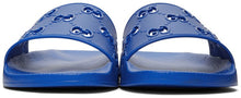 Gucci Blue GG Slides