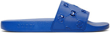Gucci Blue GG Slides - Glissières Gucci Blue GG - 구찌 블루 GG 슬라이드