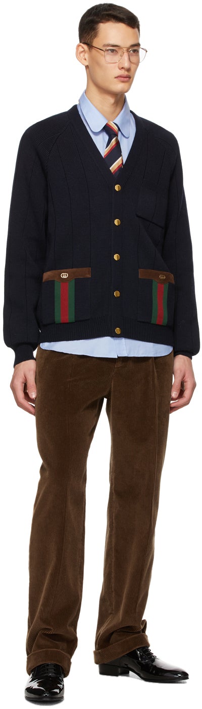 Gucci Brown Cotton Corduroy Trousers