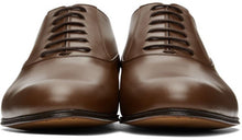 Gucci Brown Double G Oxfords