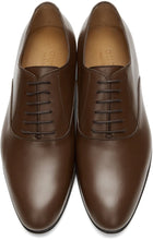 Gucci Brown Double G Oxfords