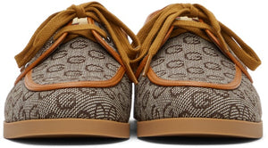Gucci Brown G Boat Shoes