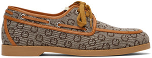 Gucci Brown G Boat Shoes - Chaussures de bateau Gucci Brown G - 구찌 갈색 G 보트 신발