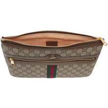 Gucci Brown GG Supreme Ophidia Pouch