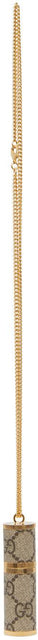 Gucci Brown GG Supreme Vaporizer Chain Holder - Porte-chaîne de vaporisateur suprême Gucci Brown GG - 구찌 브라운 GG 최고 기화기 체인 홀더