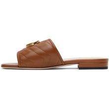 Gucci Brown MatelassÃ© GG Jolie Sandals