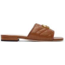 Gucci Brown MatelassÃ© GG Jolie Sandals - Gucci Brown MatelassÃ © GG Jolie Sandales - 구찌 브라운 matelassÃ © GG Jolie Sandals.