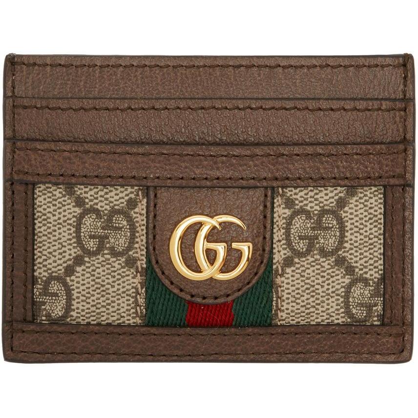Gucci Brown ID Badge Holder, Luxury, Bags & Wallets on Carousell