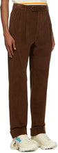 Gucci Brown Regular Fit Corduroy Trousers