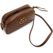 Gucci Brown Small GG Marmont 2.0 Camera Bag