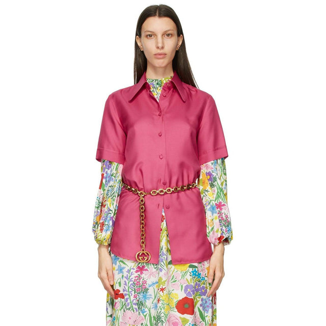 Gucci Gold Interlocking G Chain Belt - Ceinture à chaîne GUCCI GOLD - Gucci 골드 연동 G 체인 벨트