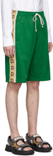 Gucci Green Jersey GG Ribbon Shorts