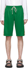 Gucci Green Jersey GG Ribbon Shorts - Short de ruban Gucci Green Jersey GG - Gucci 그린 유니폼 GG 리본 반바지