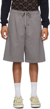 Gucci Grey Cotton Jersey Shorts - Short de Jersey de coton gris Gucci - Gucci 그레이 코튼 저지 반바지