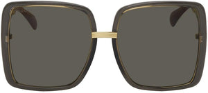 Gucci Grey Square Sunglasses - Lunettes de soleil carrées grises Gucci - Gucci 그레이 스퀘어 선글라스