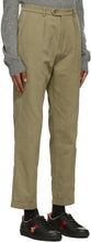 Gucci Khaki Interlocking G Patch Trousers