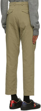Gucci Khaki Interlocking G Patch Trousers