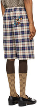 Gucci Multicolor Disney Edition Cotton Check Shorts