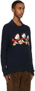 Gucci Navy Disney Edition Donald Duck Sweater