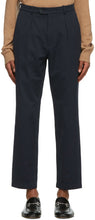 Gucci Navy Interlocking G Patch Trousers - Pantalon Gucci Navy Interemballing G - Gucci 해군 연동 G 패치 바지