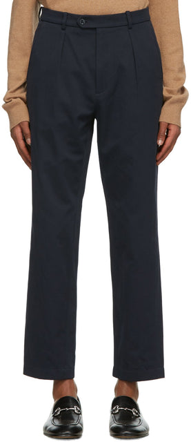 Gucci Navy Interlocking G Patch Trousers - Pantalon Gucci Navy Interemballing G - Gucci 해군 연동 G 패치 바지