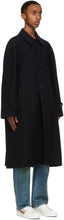 Gucci Navy Wool Loden Coat