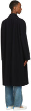 Gucci Navy Wool Loden Coat
