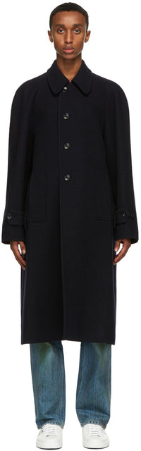 Gucci Navy Wool Loden Coat - Gucci Navy Laine Loden Coat - 구찌 네이비 울 롯데 코트