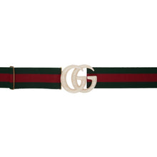 Gucci Off-White Elastic Web GG Belt