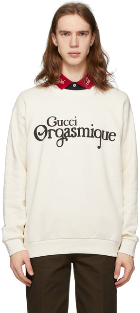 Gucci Off-White 'Gucci Orgasmique' Sweatshirt - Sweat-shirt Gucci Off-White 'Gucci Orgasmique' - Gucci Off-White 'Gucci Orgasmique'스웨터