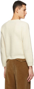 Gucci Off-White Knit Wool Crop Sweater