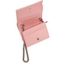 Gucci Pink GG Marmont Card Wallet Bag - Gucci rose gg marmont carte portefeuille - 구찌 핑크 GG Marmont Card Wallet Bag.
