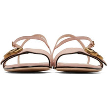 Gucci Pink Leather GG Sandals